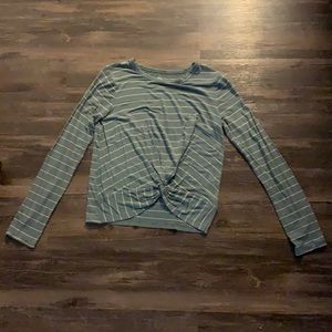 SO green striped spring long sleeve
